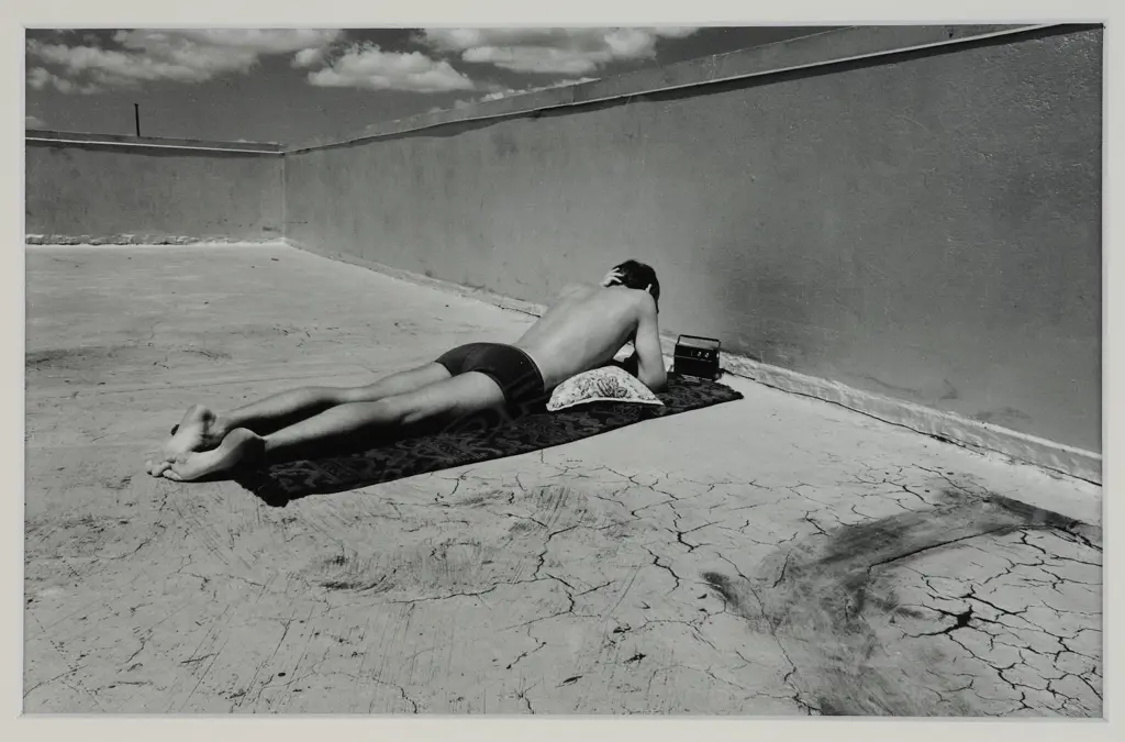 Bruce Foster (1948-) - Man sunbathing, Image 1++